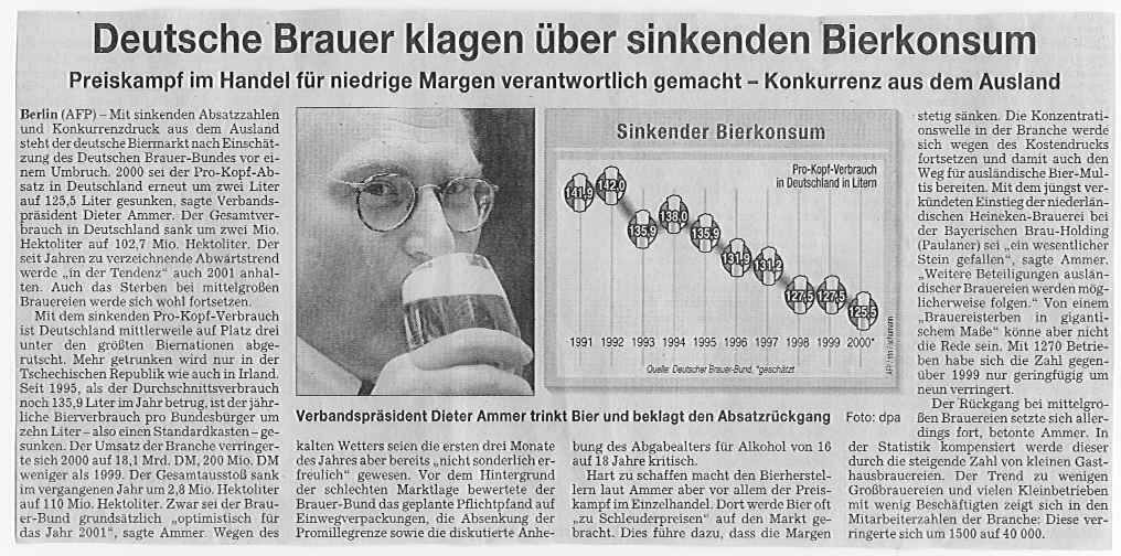 Bierverbrauch